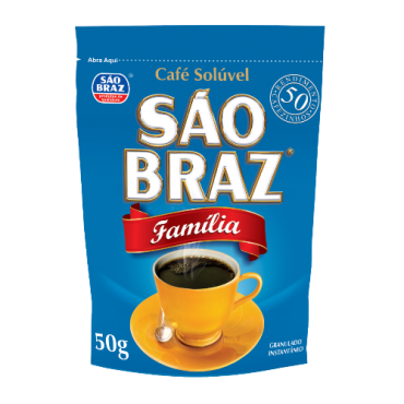 Café Solúvel São Braz Família 50g