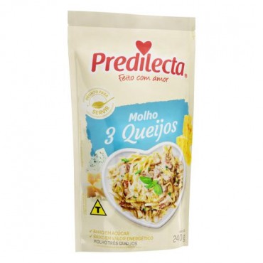 Molho 3 Queijos predilecta 240g