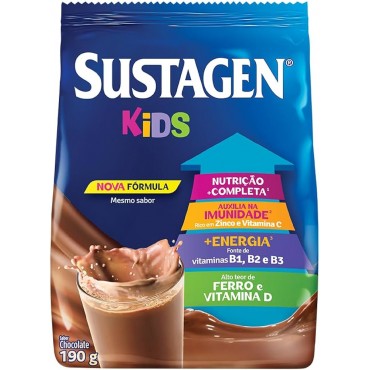 Complemento Alimentar Sustagen Kids Chocolate 190g	