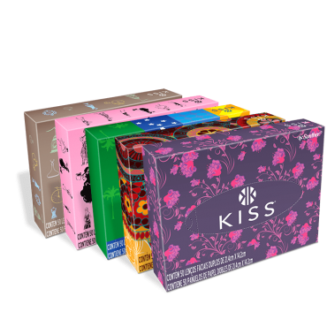 Lenço de Papel Kiss Facial 50 Und