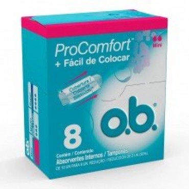 Absorventes Internos OB Mini Pro Comfort 8und.