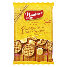 Biscoito Amanteigado Banana Com Canela Bauducco 375g