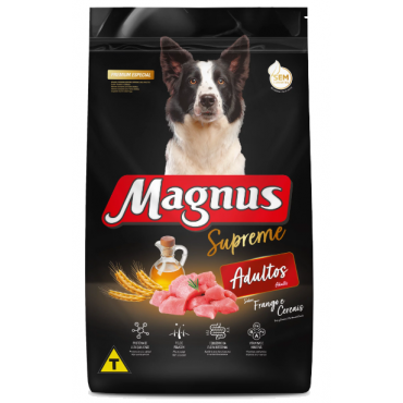 Ração Magnus Especial Supreme Cães Adultos Sabor Frango e Cereais 1Kg