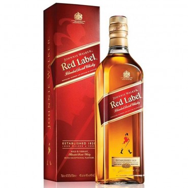 Whisky Johnnie Walker Red Label 8 Anos 1L