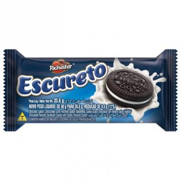 Biscoito Recheado  Richester Escureto 35g