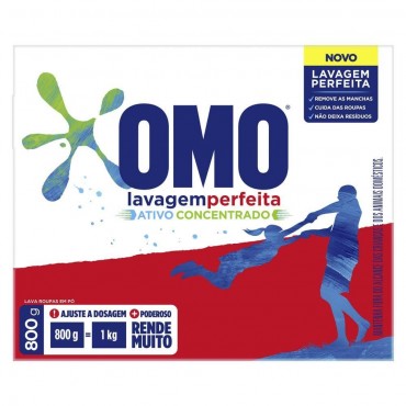 Sabão Em Pó Omo Lavagem Perfeita Cx 800g