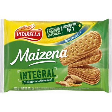 Biscoito Maizena Integral Vitarella 350g