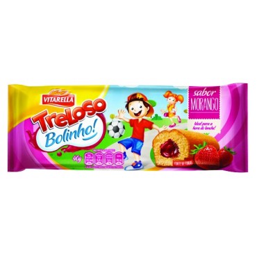 Bolinho de Morango Treloso 40g