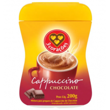 Café Cappuccino 3 Corações Chocolate 200g