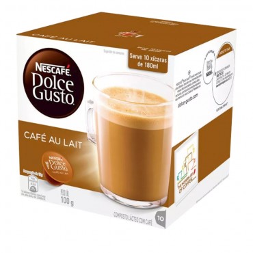 Capsula de Cafe Au Lait Dolce Gusto 100g CX 10 und