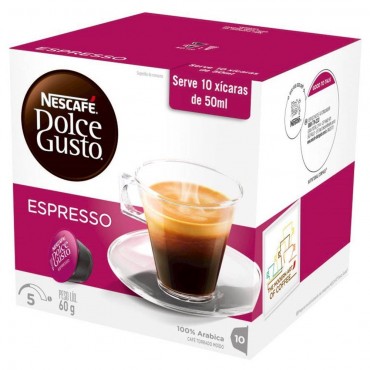 Capsula de Cafe Espresso Dolce Gusto 100g CX 10 und