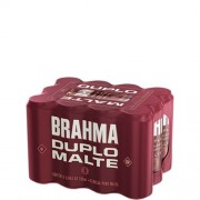 Cerveja Brahma Duplo Malte 350ml 1 Pack 12 Latas