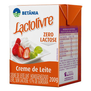 Creme de Leite Betânia Zero Lactose 200g