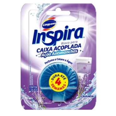 Detergente Sanitário Bloco para Caixa Acoplada Lavanda Inspira 1und.