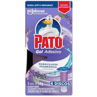 Detergente Sanitário Gel Adesivo Lavanda Pato 38g Refil