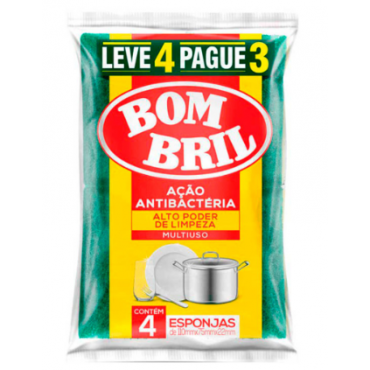Esponja Multiuso Bom Bril 4und.