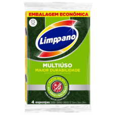 Esponja de Limpeza Multiuso Limppano 4und.
