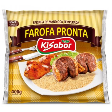 Farofa Pronta Temperada Kisabor 400g