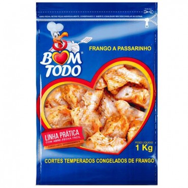 Frango Temperado A Passarinho Bom Todo 1Kg
