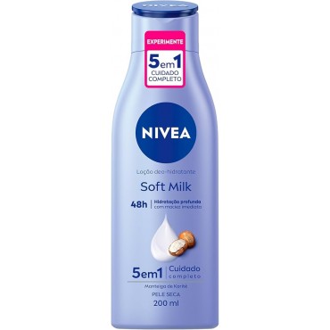 Hidratante Nivea Soft Milk Hidratação Profunda 200ml