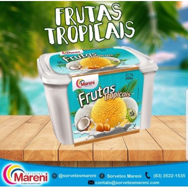 Sorvete Mareni Frutas Tropicais 2L