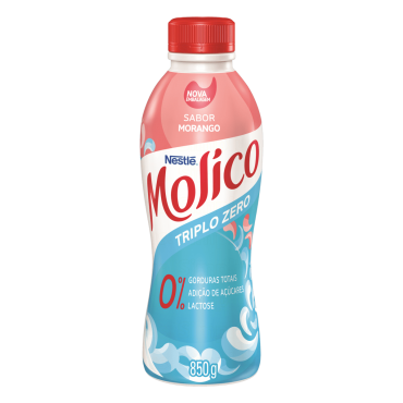 Iogurte Desnatado Morango Zero Lactose Molico 850g