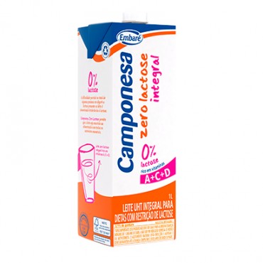 Leite Integral Camponesa Zero Lactose 1L