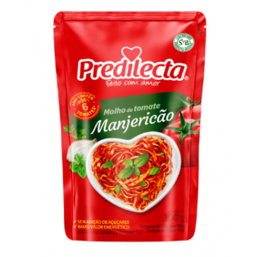Molho De Tomate Predilecta Manjericão Sache 300g