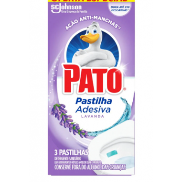 Pastilha Adesiva Pato Lavanda 3Pastilhas