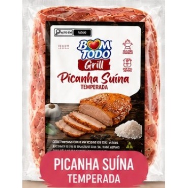 Picanha Suina Temperada Bom Todo 900g