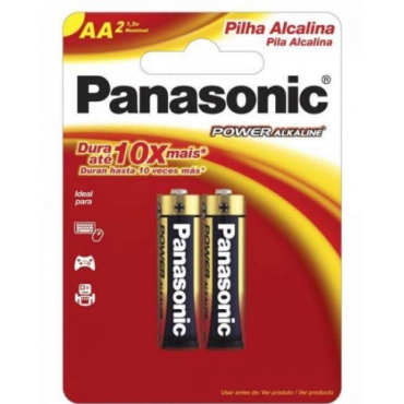 Pilha Panasonic Alcalina AA 02 Und.
