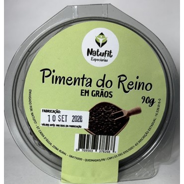 Pimenta do Reino em Grãos Natufit 90g