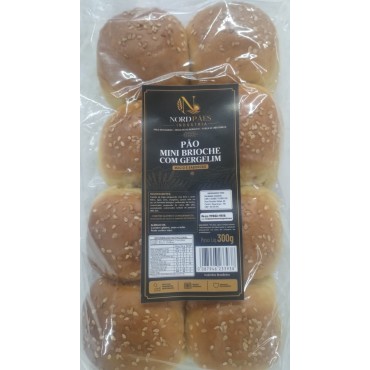 Pão Mini Brioche Com Gergelim Nord Pães 300g