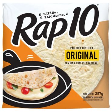 Pão Tortilha Original Rap10 Pouch 297g