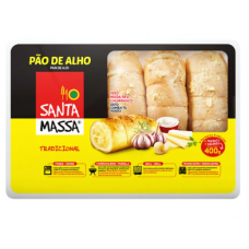 Pão de Alho SANTA MASSA Tradicional Pacote 400g