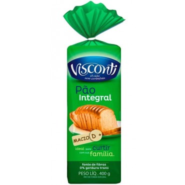 Pão de Forma Visconti Integral 400g