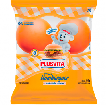 Pão de Hamburguer Tradicional Plusvita 400g