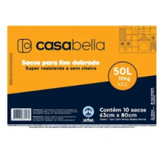 Saco de Lixo Casabella Azul 50 Litros