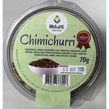 Tempero Chimichurri Natufit 70g