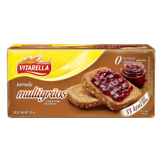 Torrada Multigrãos Vitarella Pacote 142g