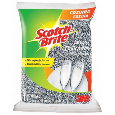 Esponja Prateada Para Cozinha ScotchBrite.