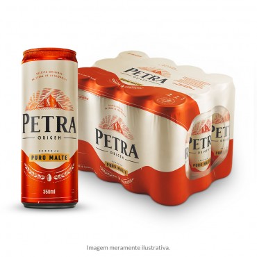 Cerveja Petra Puro Malte 350ml Pack 12 Latas