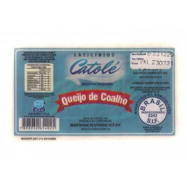 Queijo Coalho Catolé A Vácuo 500g