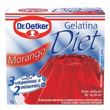 Gelatina Diet Dr Oetker Morango 12g