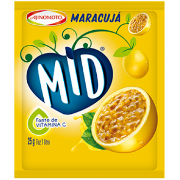 Refresco em Pó Mid Maracuja 25g
