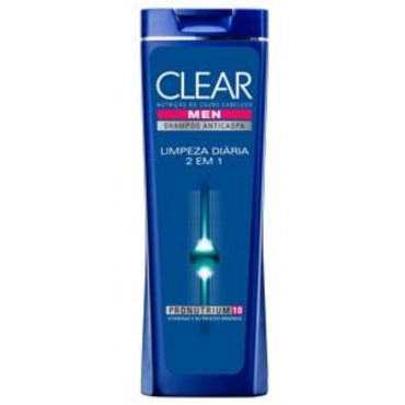 Shampoo Clear Men Limpeza Diária 2 Em 1 200ml
