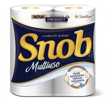 Papel Toalha Snob Multiuso 2 Rolos