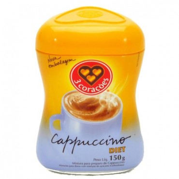 Cappuccino 3 Corações Diet 150g