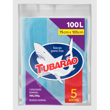 Saco Para Lixo Tubarão 100L