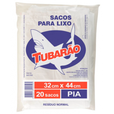 Saco Para Lixo Tubarão Pia 20und.
